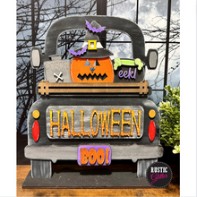 Load image into Gallery viewer, Halloween Pumpkin Witch Add-on Kit for Interchangeable Farmhouse Truck and Sign| DIY Kit | Unfinished
