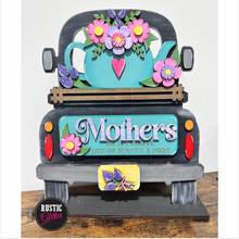Load image into Gallery viewer, Mothers Day with Floral Tea Pot Add-on Kit for Interchangeable Farmhouse Truck and Sign| DIY Kit | Unfinished
