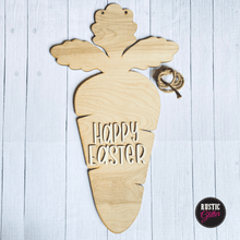 Load image into Gallery viewer, Happy Easter Carrot Door Hanger | DIY Kit | Unfinished
