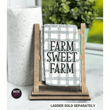 Load image into Gallery viewer, Farm Sweet Farm Interchangeable Decorative Wood Tea Towel | DIY KIT
