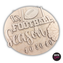 Load image into Gallery viewer, It&#39;s Football Season Door Hanger | DIY Kit | Unfinished
