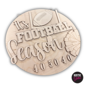 It's Football Season Door Hanger | DIY Kit | Unfinished