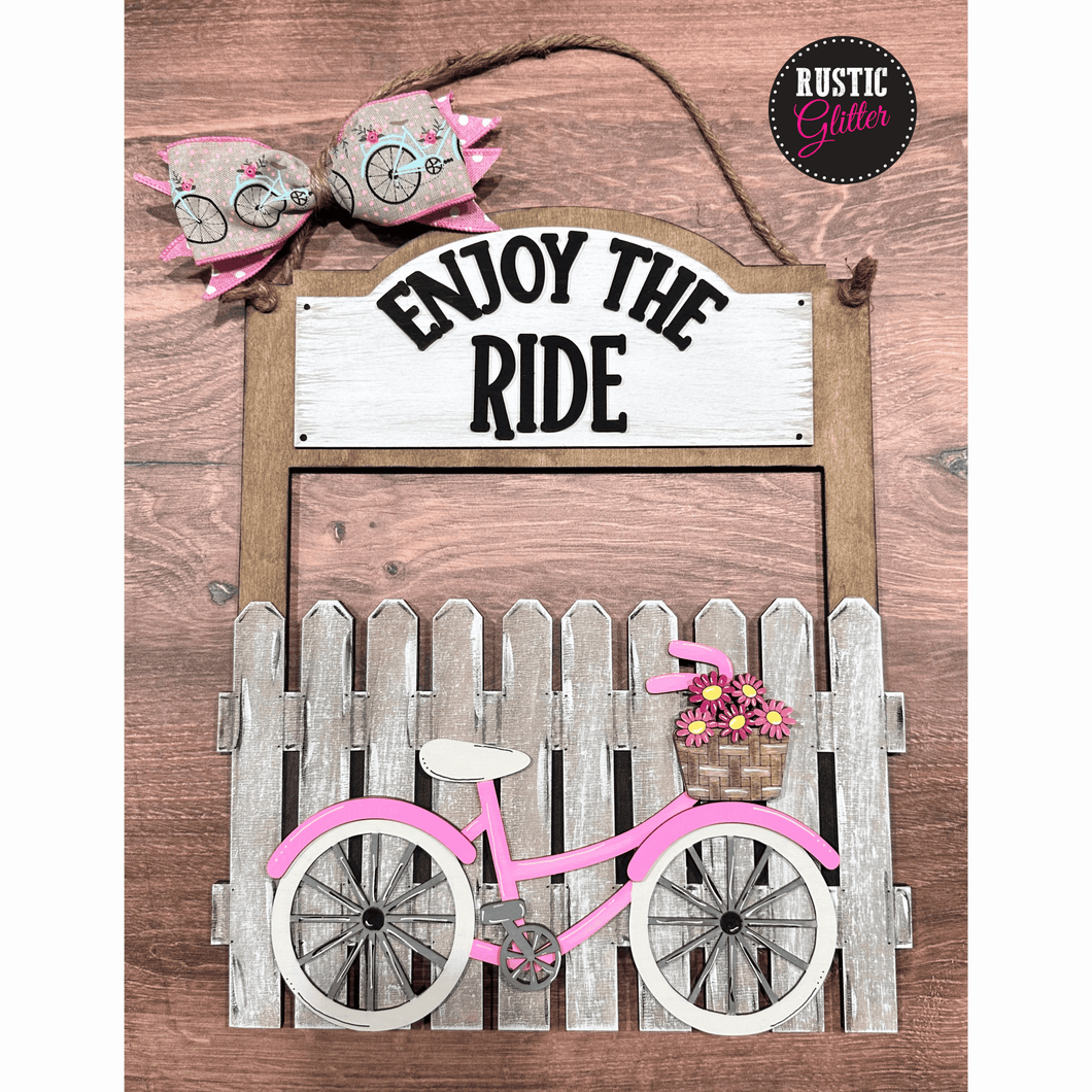 Enjoy the Ride Door Hanger | DIY Kit | Unfinished