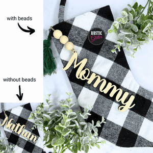 Stocking Name Cutout Tags | Gift Tags | Ornament
