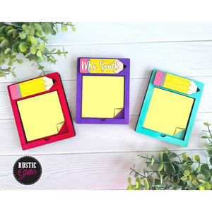 Teacher Notepad Holder | Personalized | Teacher Gift | DIY Kit | Unfinished