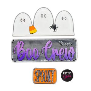 Boo Crew Add-on Kit for Interchangeable Farmhouse Truck | DIY Kit | Unfinished