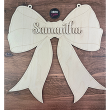 Load image into Gallery viewer, Coquette Bow Door Hanger Sign | DIY Kit | Unfinished
