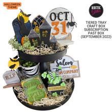 Load image into Gallery viewer, Halloween Tiered Tray Craft Kit | DIY Kit | UNFINISHED | PAST SUBSCRIPTION BOX

