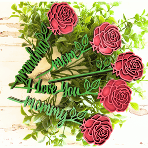Wooden Rose | DIY Kit | Unfinished | Mother's Day | Special Occassion