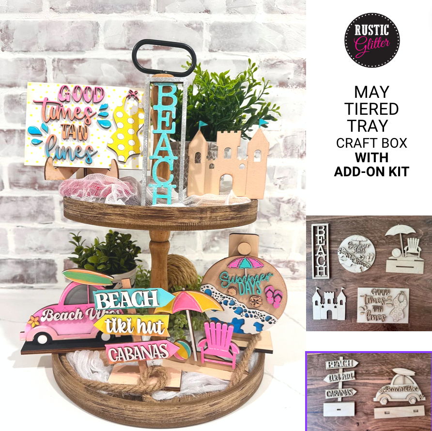 Tiered Tray Craft Box - Monthly Subscription – Rustic Glitter