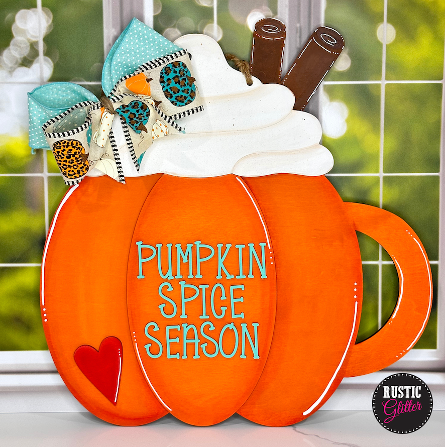 Pumpkin Spice Season Door Hanger | DIY Kit | Unfinished