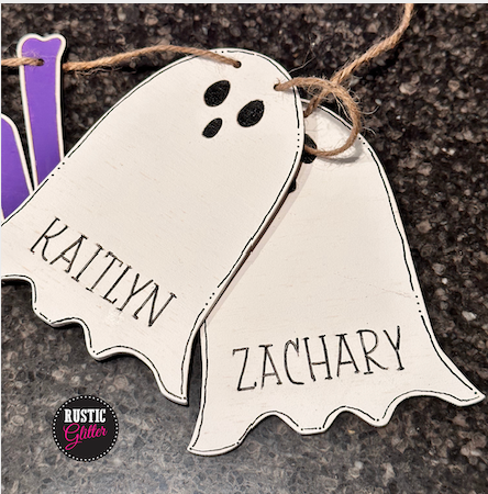 Additional Ghosts for Boo Crew Ghost Wood Garland | Personalized