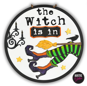 The Witch is in Door Hanger | DIY Kit | Unfinished
