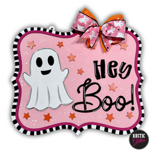 Load image into Gallery viewer, Hey Boo Ghost Door Hanger | DIY Kit | Unfinished

