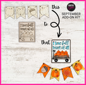 September  2023 Tiered Tray Craft Box - ADD ON