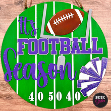 Load image into Gallery viewer, It&#39;s Football Season Door Hanger | DIY Kit | Unfinished
