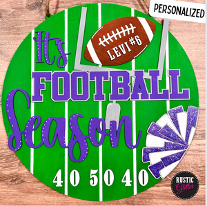 It's Football Season Door Hanger | DIY Kit | Unfinished