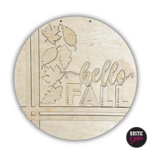 Load image into Gallery viewer, Hello Fall Leaves Door Hanger | DIY Kit | Unfinished
