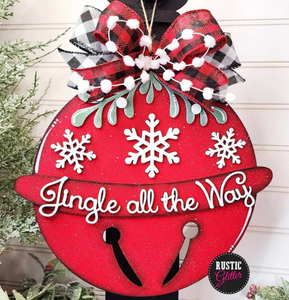 Jingle All The Way Door Hanger | DIY Kit | Unfinished