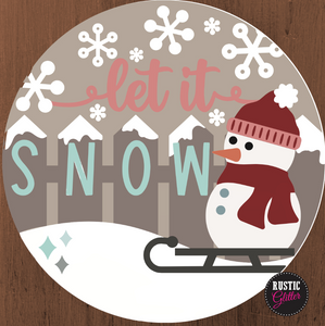 Let it Snow Door Hanger | DIY Kit | Unfinished