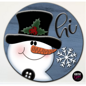 Snowman Youth Door Hanger Sign | DIY Kit | Unfinished