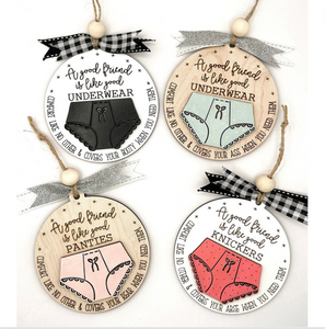 A Good Friend is Like Good Underwear, Panties, or Knickers Ornament Kit | Unfinished |  Gifts