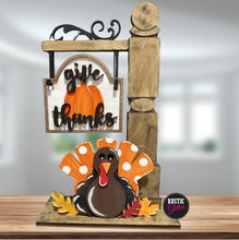 Load image into Gallery viewer, Give Thanks Add-on Kit for Interchangeable Small Post | DIY Kit | Unfinished

