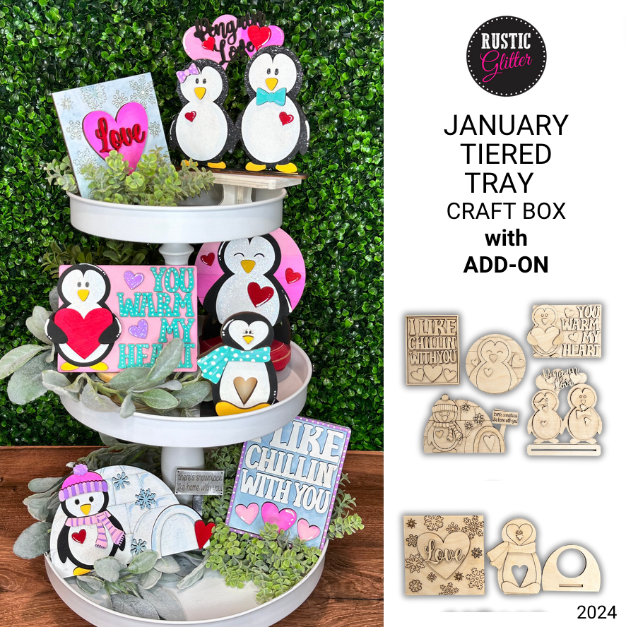 Tiered Tray Craft Box - Monthly Subscription – Rustic Glitter