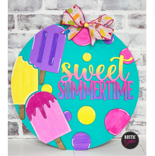 Load image into Gallery viewer, Sweet Summertime Popsicle Door Hanger | DIY Kit | Unfinished
