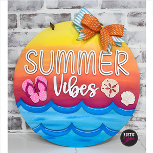 Summer Vibes Door Hanger | DIY Kit | Unfinished