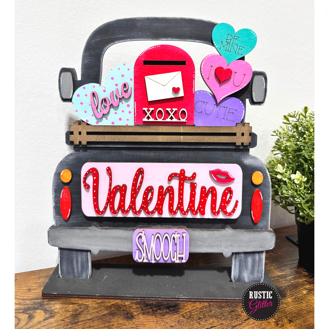 Valentine Add-on Kit for Interchangeable Farmhouse Truck | DIY Kit | Unfinished