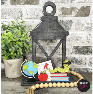 School Insert for Interchangeable Lantern  | DIY Kit | Unfinished