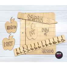 Load image into Gallery viewer, Interchangeable Back to School Sign | 1st, Last, 100th | Personalized
