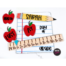 Load image into Gallery viewer, Interchangeable Back to School Sign | 1st, Last, 100th | Personalized
