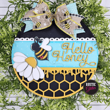 Load image into Gallery viewer, Hello Honey Sign Door Hanger | DIY Kit | Unfinished
