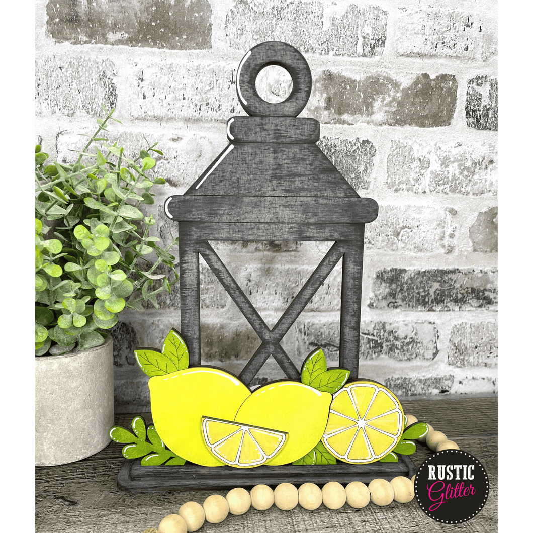 Lemon Insert for Interchangeable Lantern  | DIY Kit | Unfinished