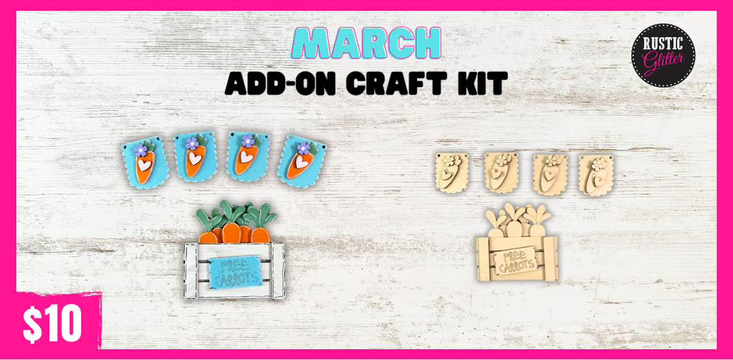 March 2025 Tiered Tray/Decor Craft Box - ADD ON