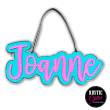 Load image into Gallery viewer, Name Bubble Kids&#39; Door Hanger Sign | DIY Kit | Unfinished
