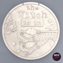 Load image into Gallery viewer, The Witch is in Door Hanger | DIY Kit | Unfinished
