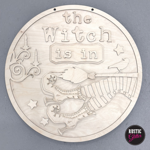 The Witch is in Door Hanger | DIY Kit | Unfinished