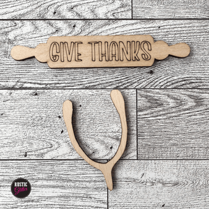 Thanksgiving Tiered Tray | DIY Kit | UNFINISHED
