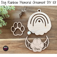 Load image into Gallery viewer, Pet Memorial Rainbow Bridge Ornament | Personalized | Gift | Painted or DIY
