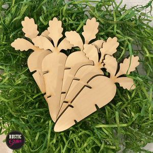 Carrot Blanks | 5 Pack | Easter | Unfinished