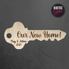 Load image into Gallery viewer, Our New Home | Our First Home Key Sign | Gift
