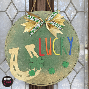 Lucky Horseshoe | Door Hanger | PAINTED