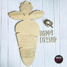 Load image into Gallery viewer, Happy Easter Carrot Door Hanger | DIY Kit | Unfinished
