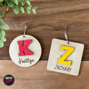 Custom Initial Bag Tag | Personalized