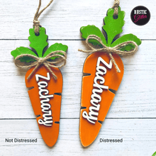 Load image into Gallery viewer, Carrot Easter Basket Tag | Personalized  | Gift Tag | Unfinished
