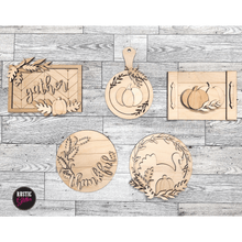 Load image into Gallery viewer, Gather Fall Tiered Tray | DIY Kit | UNFINISHED
