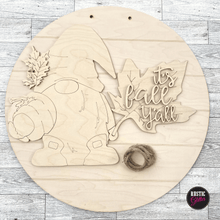 Load image into Gallery viewer, It&#39;s Fall Y&#39;all Gnome Door Hanger | DIY Kit | Unfinished
